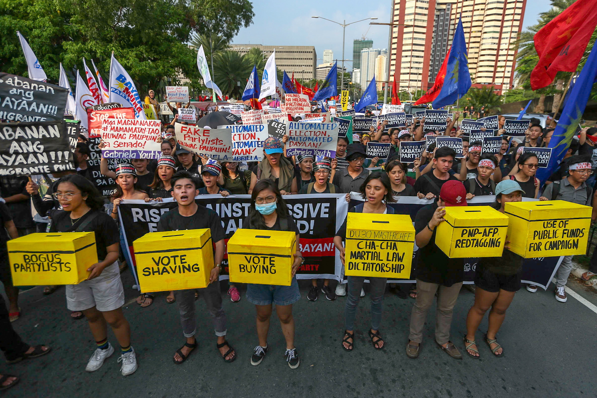 ‘Anyare, Comelec?’ Poll glitches spark protest | Eleven Media Group Co ...