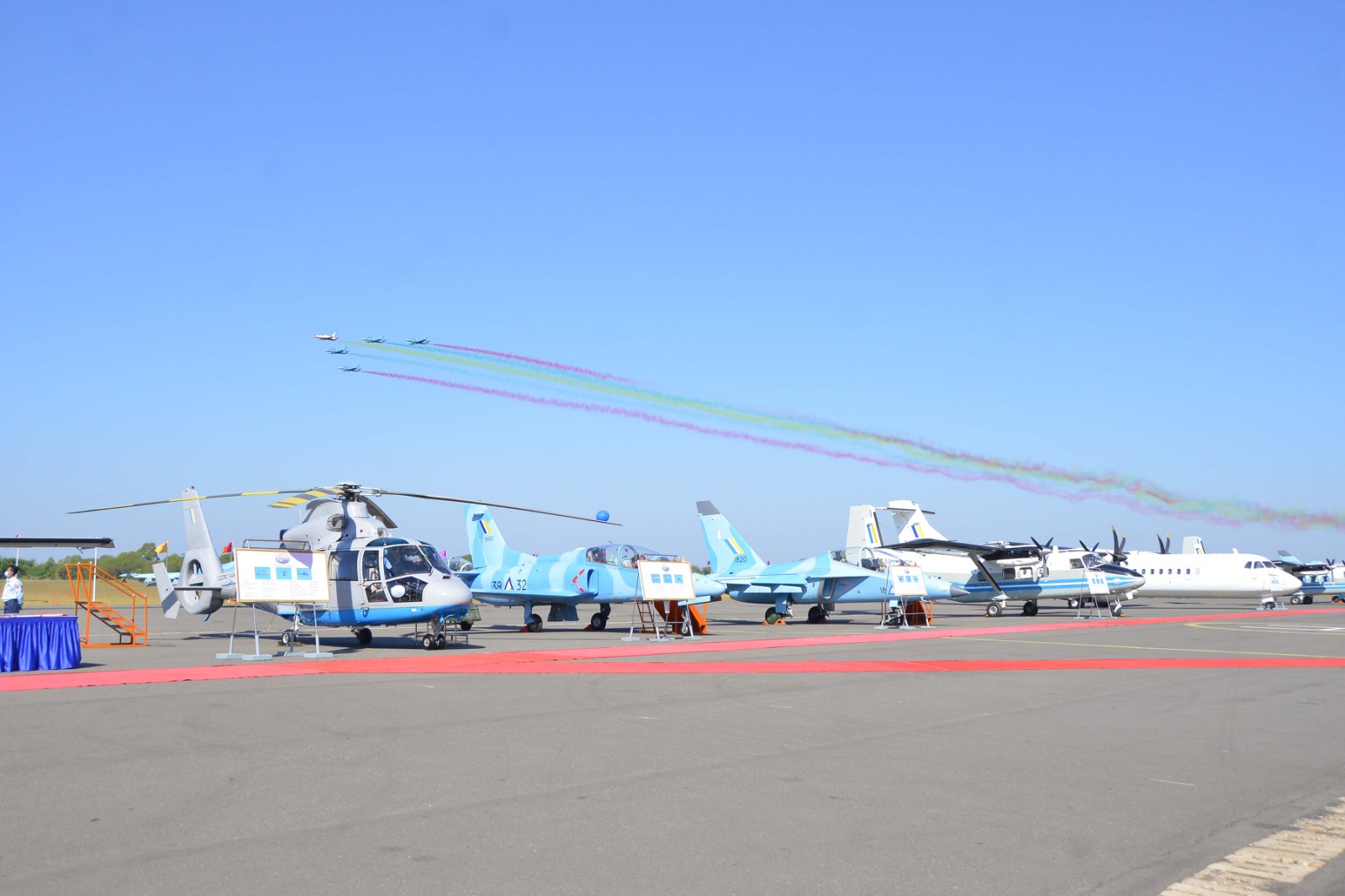 Ceremony to commission airplanes and helicopters of the Tatmadaw...