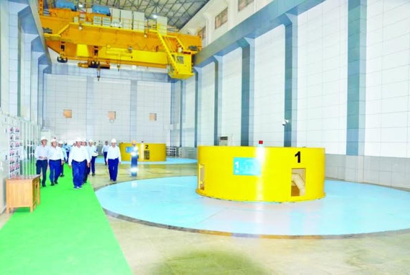 One Turbine at Upper Paunglaung Hydropower Plant restored after flood damage cause by Cyclone Ragi