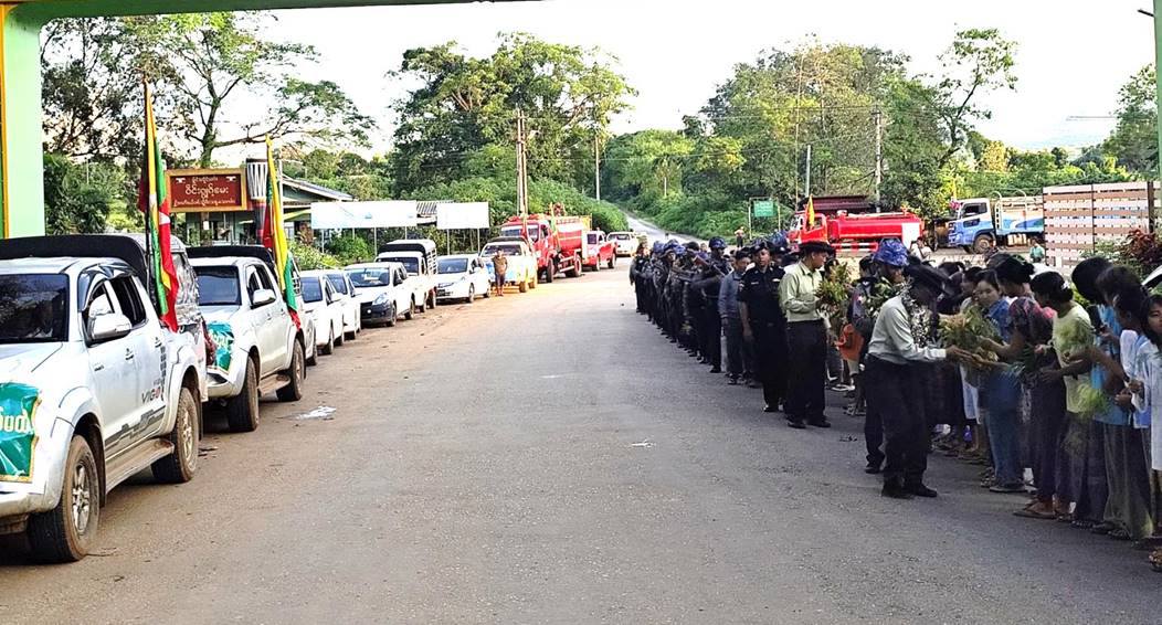 Government departments provide relief in Kyaukme to reopen administration and facilitate...