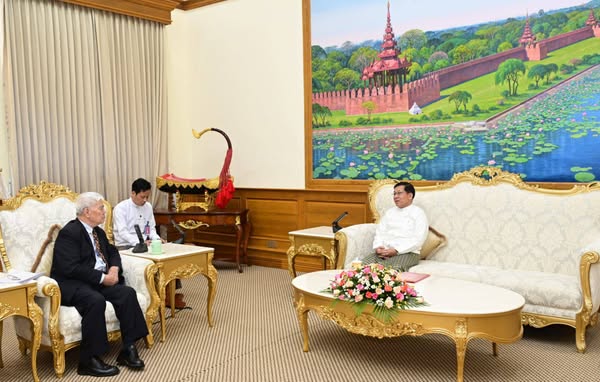 Myanmar's Acting President meets Chairman of Vietnam-Myanmar friendship association
