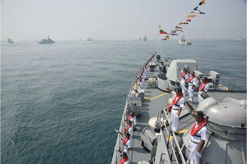 Aung Zeya warship takes part in IFR-2026 and MILAN-2026 in India
