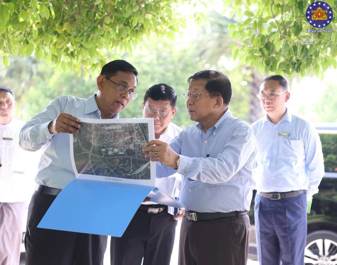 President inspects urban development progress and future development prospects in Nay Pyi Taw