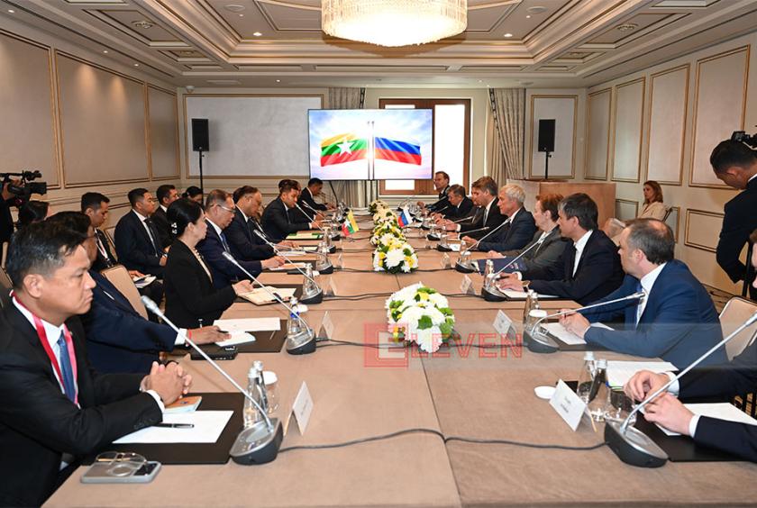 President U Min Aung Hlaing meets Roscosmos Director General to discuss nano-satellite development and space cooperation