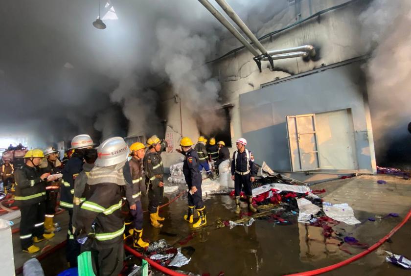 Level-2 fire brakes out at garment factory in Watayar Industrial Zone, Shwepyitha Township