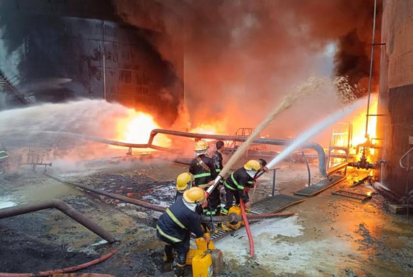 About 350 Gallons of crude oil lost in fire at petrochemical...