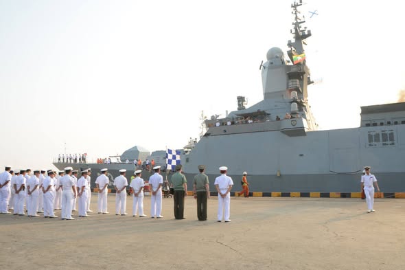Three Russian naval vessels arrive in Myanmar for goodwill visit