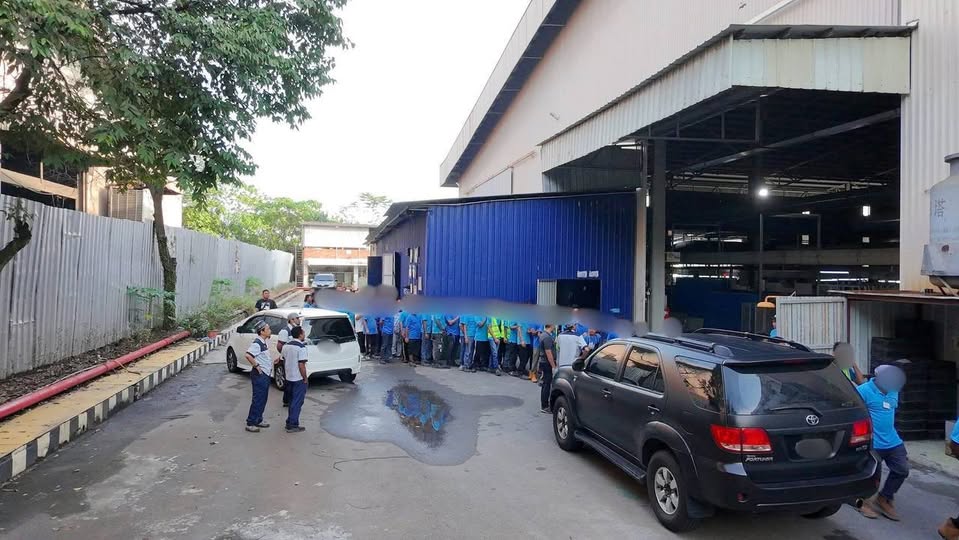 184 Foreign workers, including 58 Myanmar nationals, arrested at factory in Malaysia