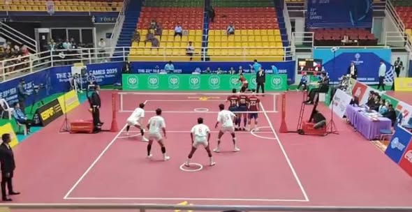 Myanmar advances to men’s quadruple Sepak Takraw semifinals at 2025 SEA Games