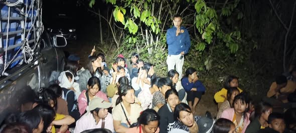 More than 100 Myanmar migrant workers arrested for illegal entry into Thailand