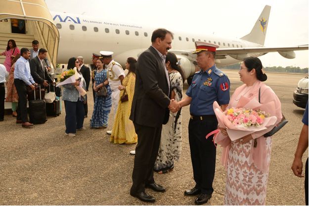 Indian Navy Chief leads goodwill delegation to Myanmar