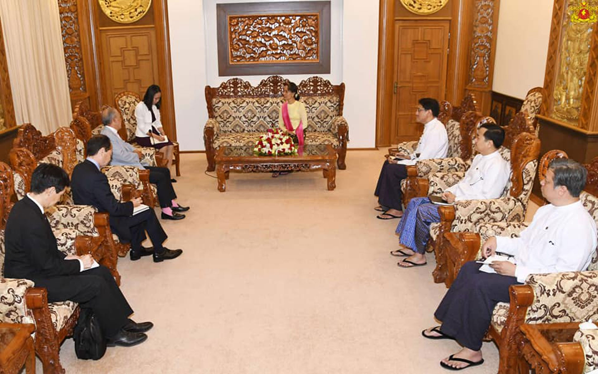 State Counsellor and military chief met with Chair of Nippon Foundation ...