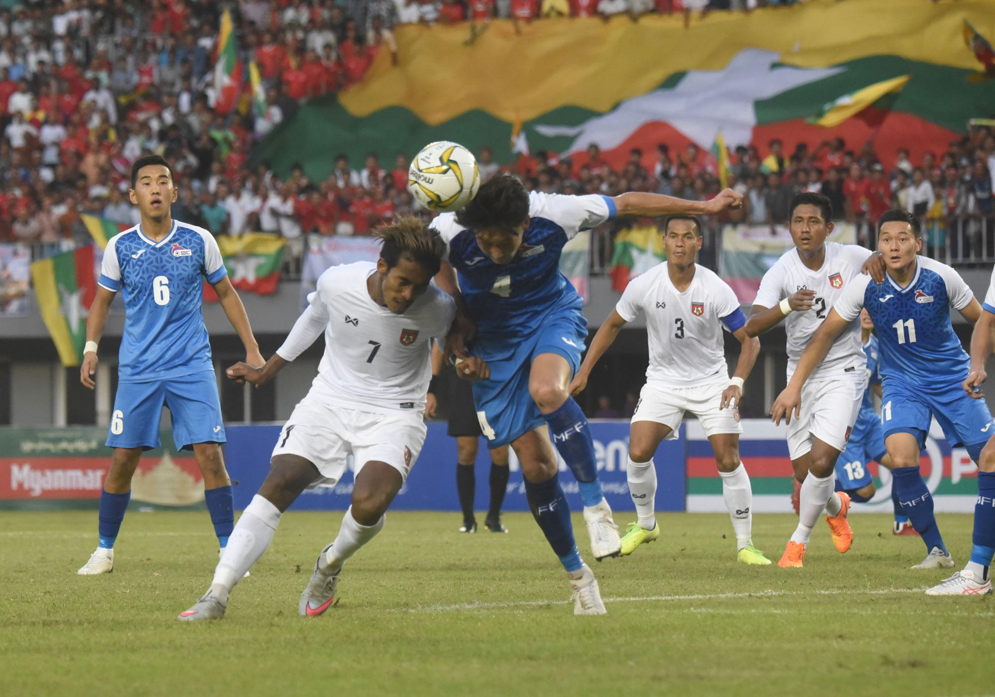 Myanmar wins narrow victory over Mongolia in 2022 WC qualifier | Eleven Media Group Co., Ltd