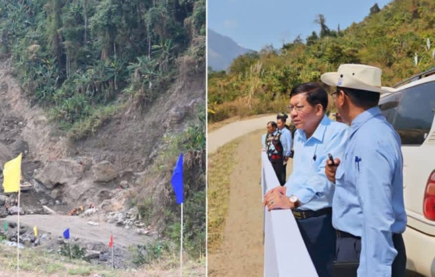 4-Megawatt Hydropower Plant Under Construction on Hwe Htaik creek in Lahe Township, Naga Self-...