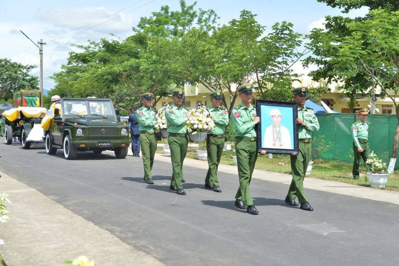 State funeral of Acting President U Myint Swe held in Nay Pyi Taw