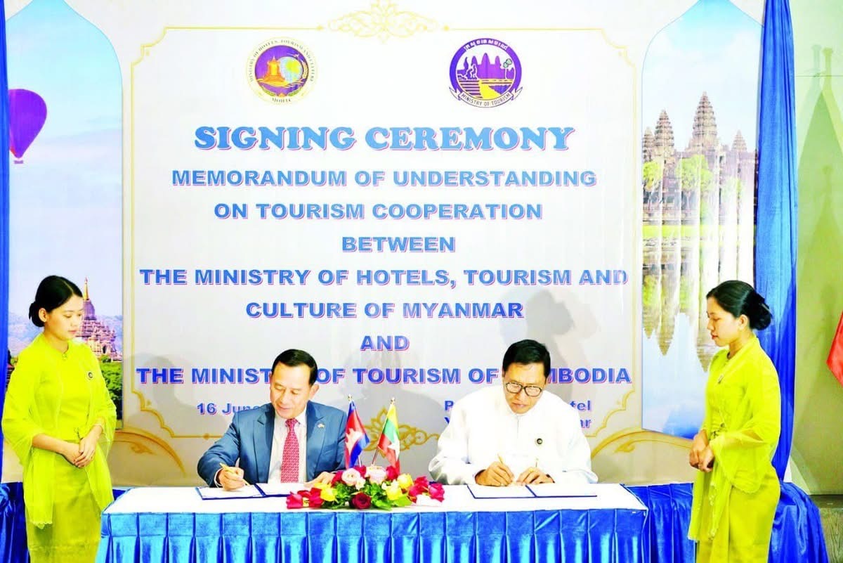 Myanmar, Cambodia Sign Tourism Cooperation MoU