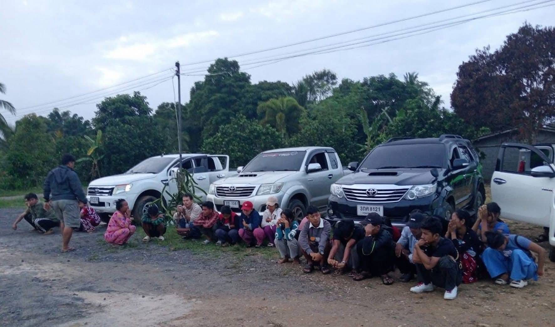 Thai authorities arrest 36 undocumented Myanmar migrants in Kanchanaburi