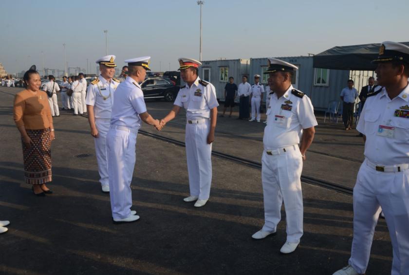 Thai naval warship arrives in Yangon for goodwill visit | Eleven Media ...