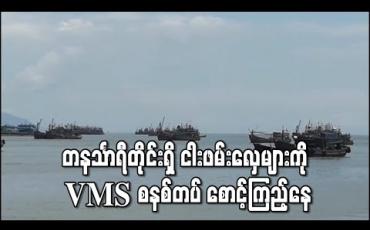 Embedded thumbnail for တနင်္သာရီတိုင်းဒေသကြီးအတွင်းရှိ ကမ်းဝေးနှင့်ငါးသယ်လှေများကို VMS စနစ် တပ်ဆင်စောင့် ကြည့်နေ