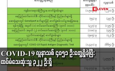 Embedded thumbnail for COVID-19 လူနာသစ် ၄၀၅၁ ဦးတွေ့ရှိခဲ့ပြီး ထပ်မံသေဆုံးသူ ၃၂၂ ဦးရှိ 