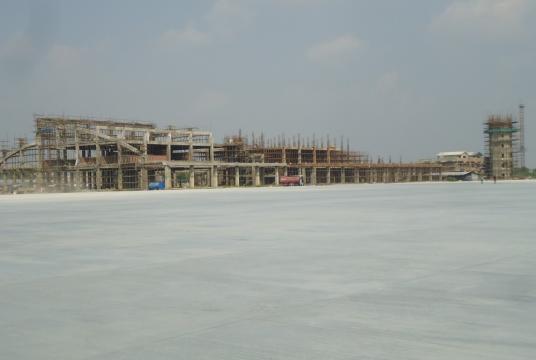 File Photo: A view of the under construction Gautam Buddha International Airport project in Bhairahawa. 