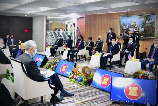 The Leaders’ Meeting is the culmination of weeks of diplomatic efforts led by Indonesia, Malaysia and Singapore, all of which had advocated for a stronger response since the military coup on Feb 1. — AP