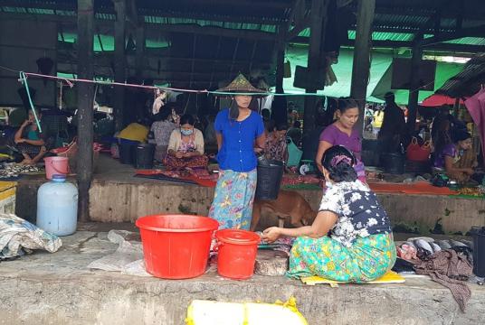 Shops in Sittway Market, Rakhine State (Photo-Ko Than Tun)