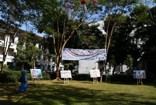 Yangon University prepared for its Centenary Celebration (Photo-Kyi Naing)