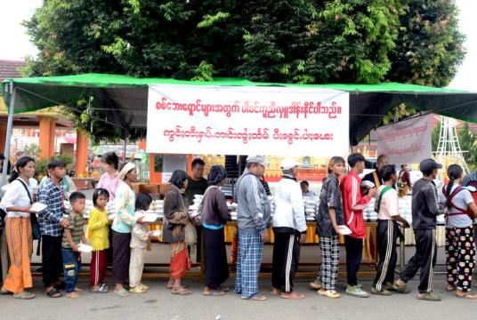 Some displaced persons were seen in Lashio Township last year