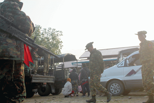 The northern command brings the returnees from Mongnar refugee Camp (RC)