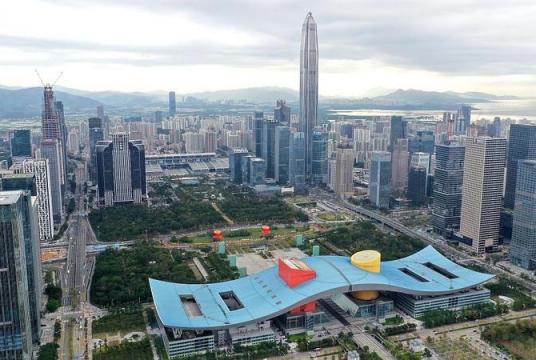 This undated photo shows an aerial view of Shenzhen. (PHOTO / VCG VIA CHINADAILY.COM.CN)
