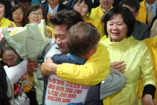 Yeo Young-guk of minor Justice Party (Yonhap)