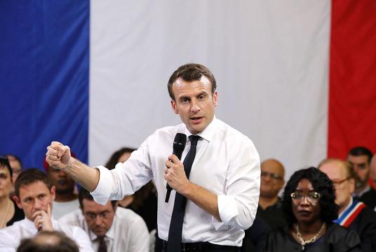 President Emmanuel Macron (AFP/Ludovic Marin) 