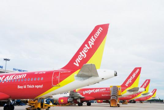 Vietjet operates around 400 flights per day with 108 routes covering destinations across Vietnam and abroad. (Vietjet Air/File)