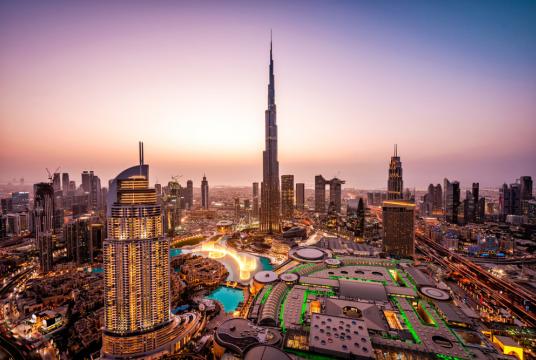 The Burj Khalifa in Dubai, United Arab Emirates, is the world's tallest building. Indonesia is hoping to attract 2.5 million people to its exhibition at the Dubai Expo 2020 next year. (Shutterstock /Mo Azizi)