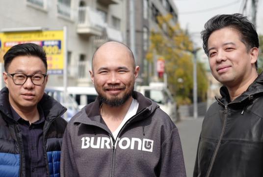 East Ventures managing partners (left to right) Willson Cuaca, Batara Eto and Taiga Matsuyama. (East Ventures/East Ventures) 
