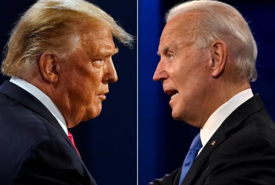 US President Donald Trump (left) and former Vice President Joe Biden (AFP-Yonhap)