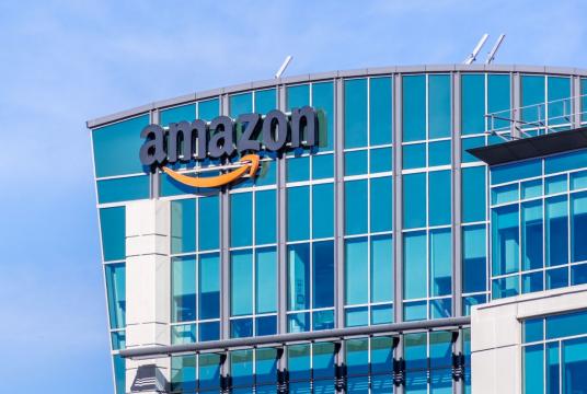 Amazon headquarters located in Silicon Valley. (stock photo)