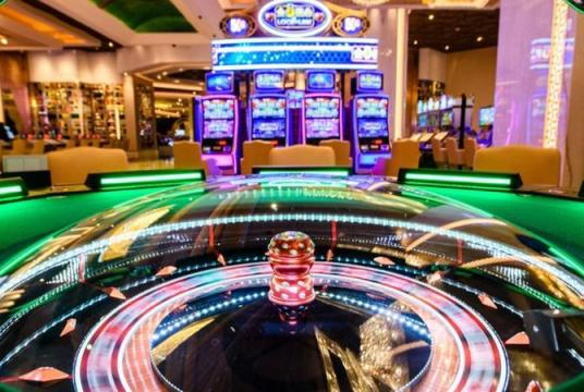 This Feb 13, 2018 general interior view shows gaming machines in the casino of the MGM Cotai resort in Macao. (ANTHONY WALLACE / AFP)