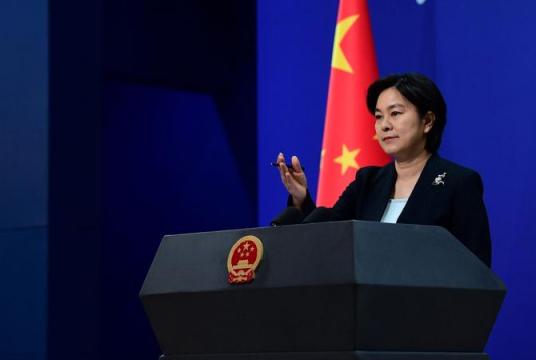 In this undated file photo, Foreign Ministry spokesperson Hua Chunying addresses a press briefing in Beijing. (PHOTO/CHINA DAILY)