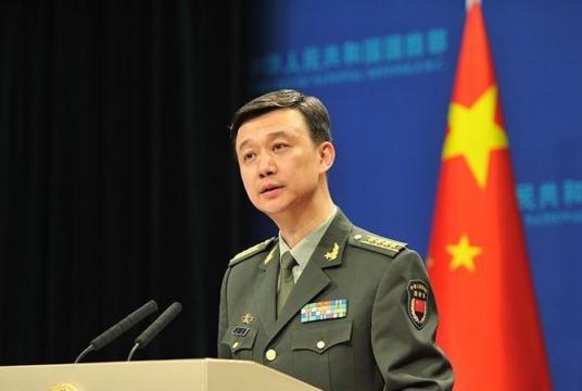This undated photo shows Senior Colonel Wu Qian, spokesperson for the Ministry of National Defense, speaking at a press briefing in Beijing. (PHOTO / MOD.GOV.CN)