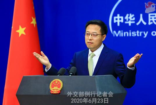 Foreign Ministry spokesperson Zhao Lijian. [Photo/fmprc.gov.cn] 