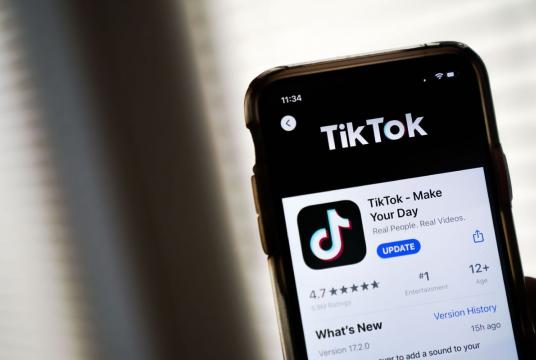 In this photo illustration, the download page for the TikTok app is displayed on an Apple iPhone on August 7, 2020 in Washington, DC. [Photo/Agencies] 