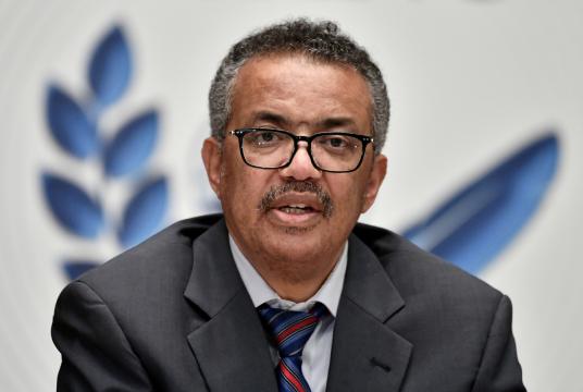 World Health Organization (WHO) Director-General Tedros Adhanom Ghebreyesus attends a news conference amid the COVID-19 outbreak at the WHO headquarters in Geneva Switzerland on July 3, 2020. [Photo/Agencies] 