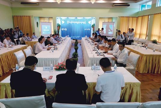 The NRPC and the Northern Alliance met in Kengtung on August 31. (Photo-Kyaw Zin Win)