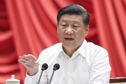 Chinese President Xi Jinping, also general secretary of the Communist Party of China (CPC) Central Committee and chairman of the Central Military Commission, makes a speech during the opening ceremony of a training program for young and middle-aged officials at the Party School of CPC Central Committee (National Academy of Governance), Sept 3, 2019. [Photo/Xinhua]