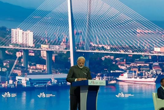 Prime Minister Narendra Modi addresses the Plenary session of the Eastern Economic Forum (EEF) 2019 in Vladivostok. (Photo: IANS)