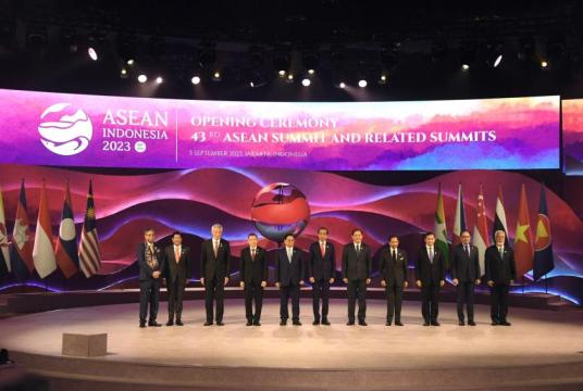 The opening ceremony of 43rd ASEAN Summit and relates summits in progress. (Photo-AFP)