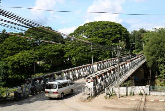 Existing Ngalaik creek-crossing bridge on old Yangon-Mandalay Highway 