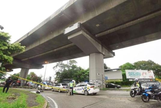The MRR2 Highway bridge where the incident happened. (Photo-The Star)
